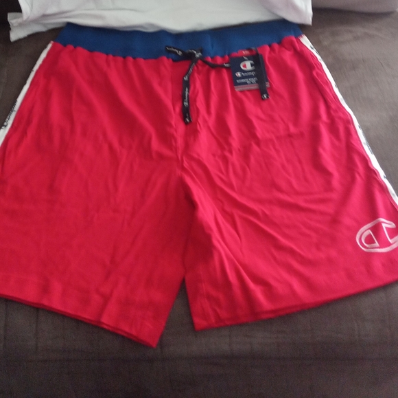 Champion Red Side Tape Shorts - Picture 2 of 7
